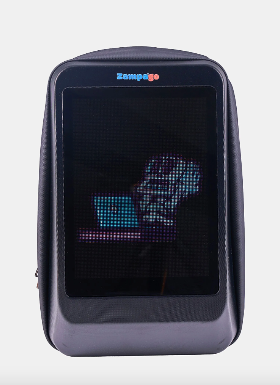 Zampago Glow LED Ekranlı Sırt Çantası - 10.000 Mah Powerbank Hediyeli