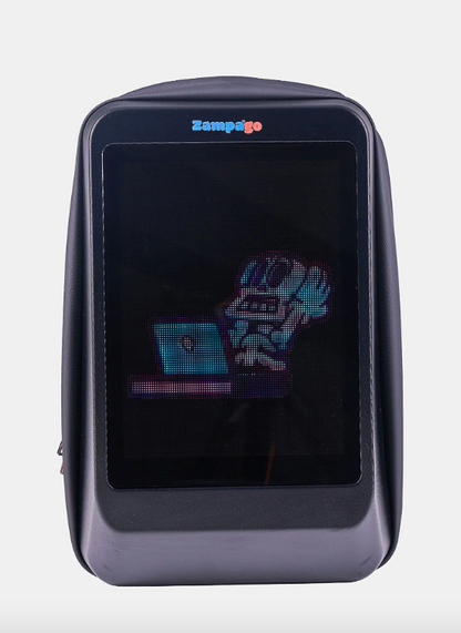Zampago Glow LED Ekranlı Sırt Çantası - 10.000 Mah Powerbank Hediyeli
