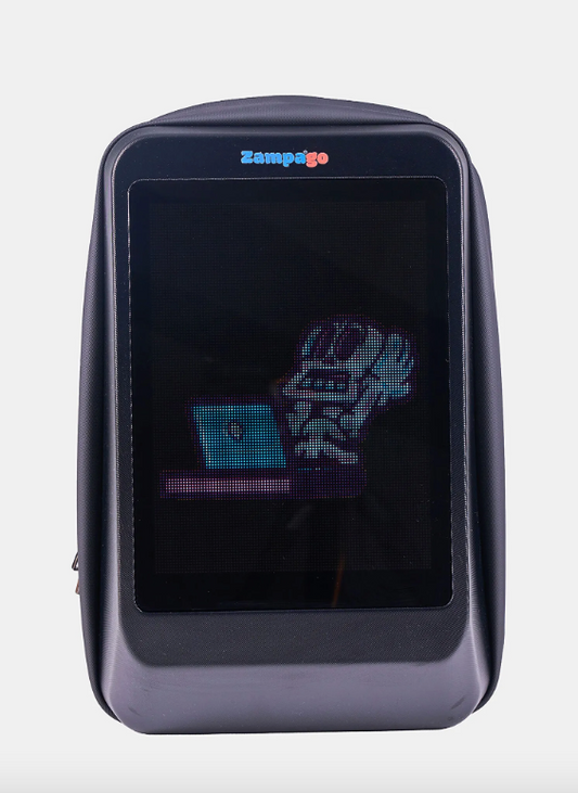Zampago Glow LED Ekranlı Sırt Çantası - 10.000 Mah Powerbank Hediyeli