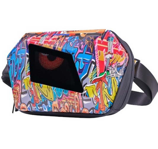 Zampago Cityblink Retriwer Led Işıklı Bel Çantası -Grafitti