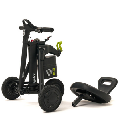 Igofor 3 Tekerlekli Oturulabilir Elektrikli Scooter Siyah
