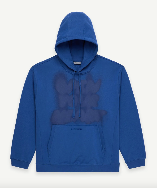 Les Benjamins Oversize Fit Mavi Renkli Erkek Kapüşonlu Sweatshirt HOODIE 306