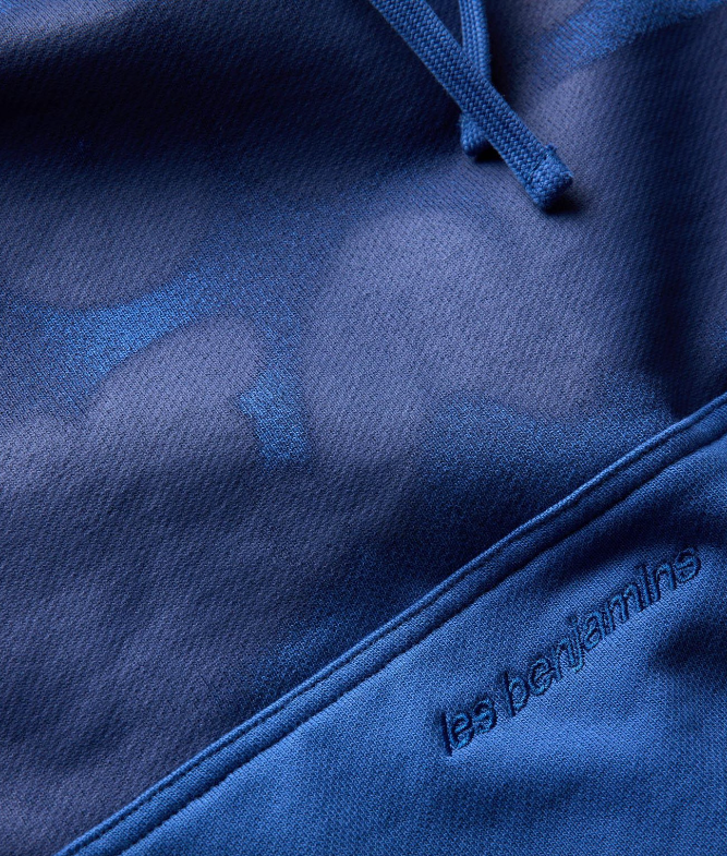 Les Benjamins Oversize Fit Mavi Renkli Erkek Kapüşonlu Sweatshirt HOODIE 306
