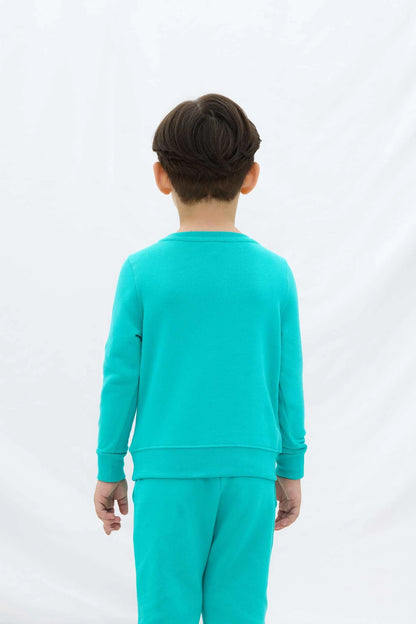 Les Benjamins Çocuk Sweatshirt 303 Backyard Green