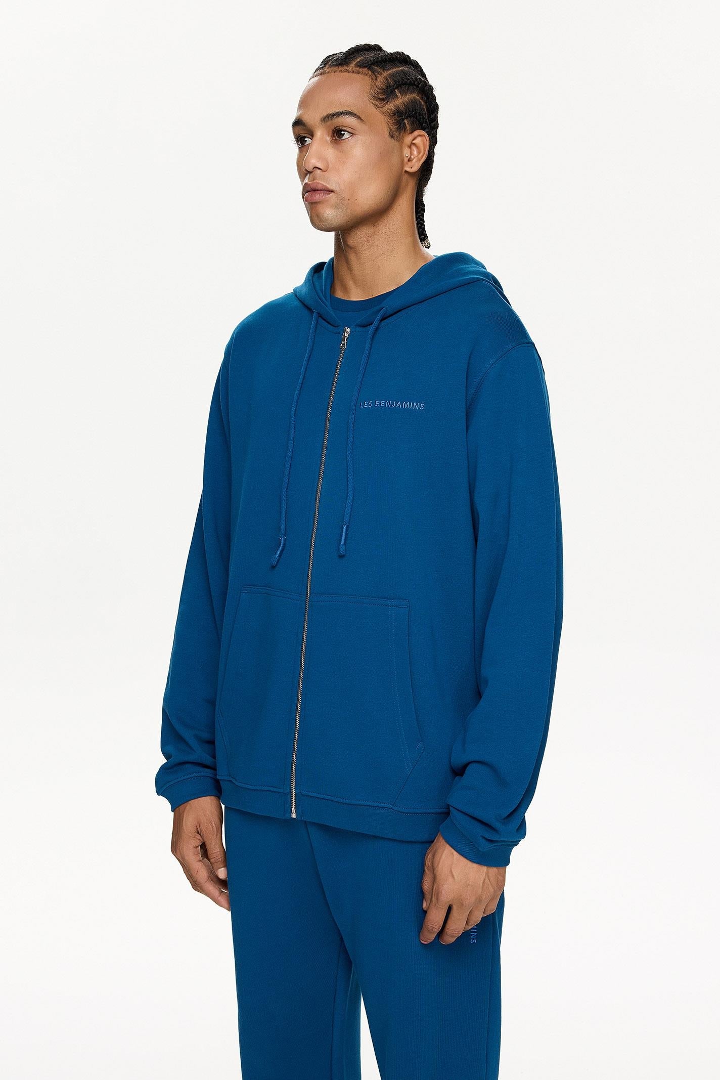 Les Benjamins Erkek Zip Hoodie 302 - Essentials 9.0