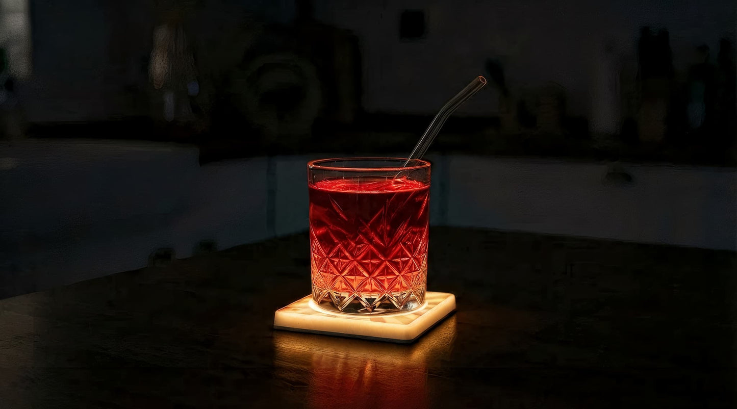 IcoLight Glint Aydınlatmalı Bardak Altlığı Geo
