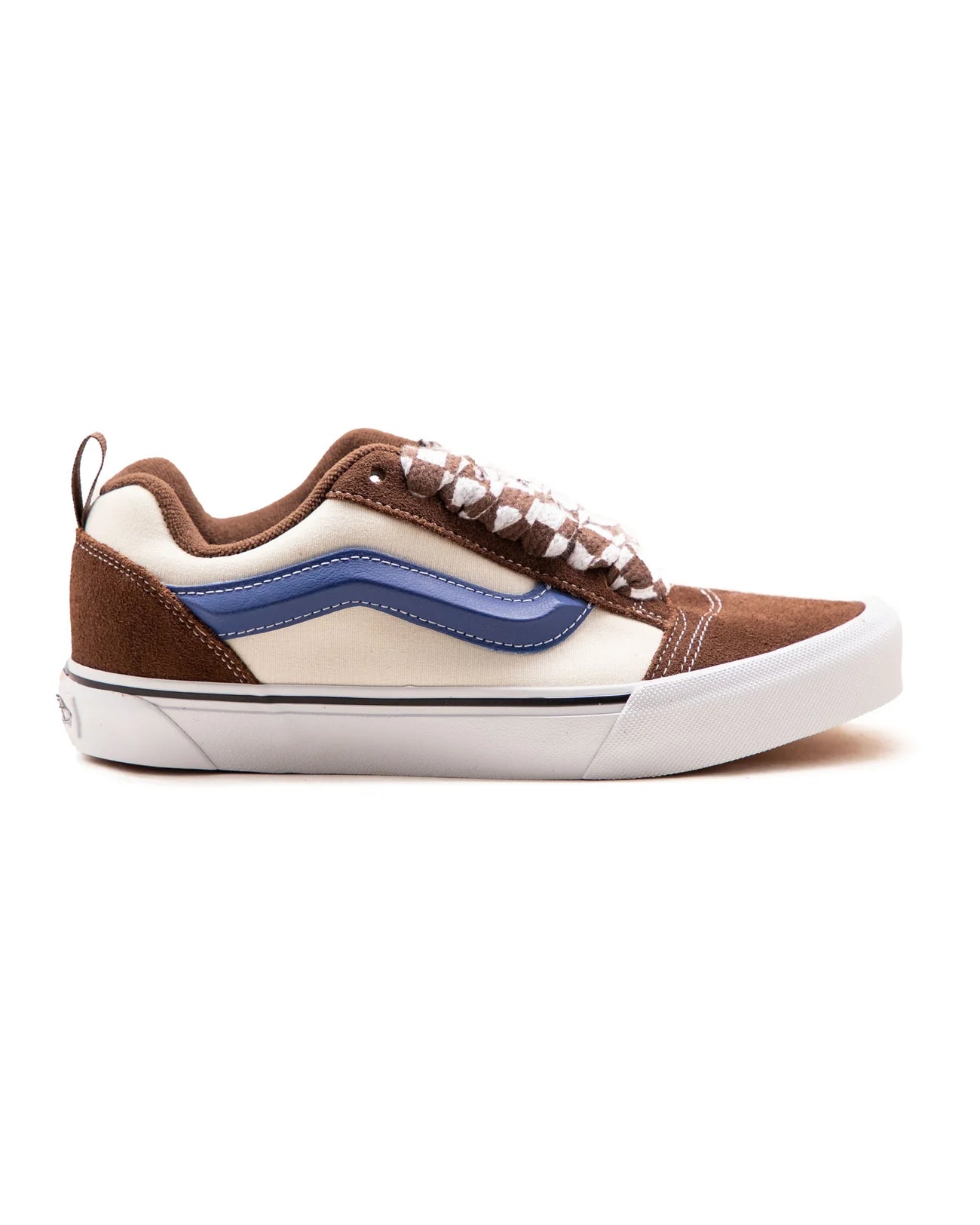 Vans Ayakkabı - Vans Knu Skool Brown Mega Check Potting Soil