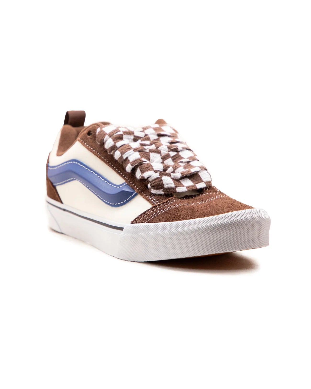 Vans Ayakkabı - Vans Knu Skool Brown Mega Check Potting Soil