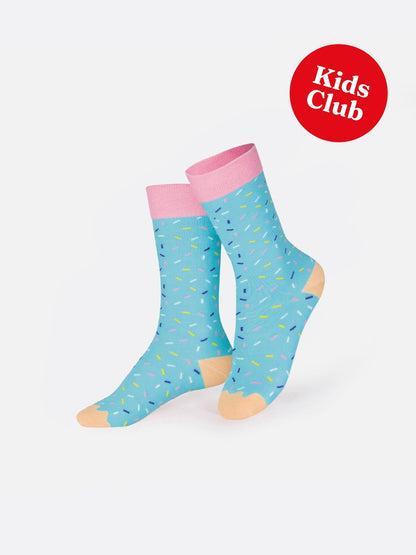 Eat My Socks - Çocuk Joe Donut Mavi Çorap