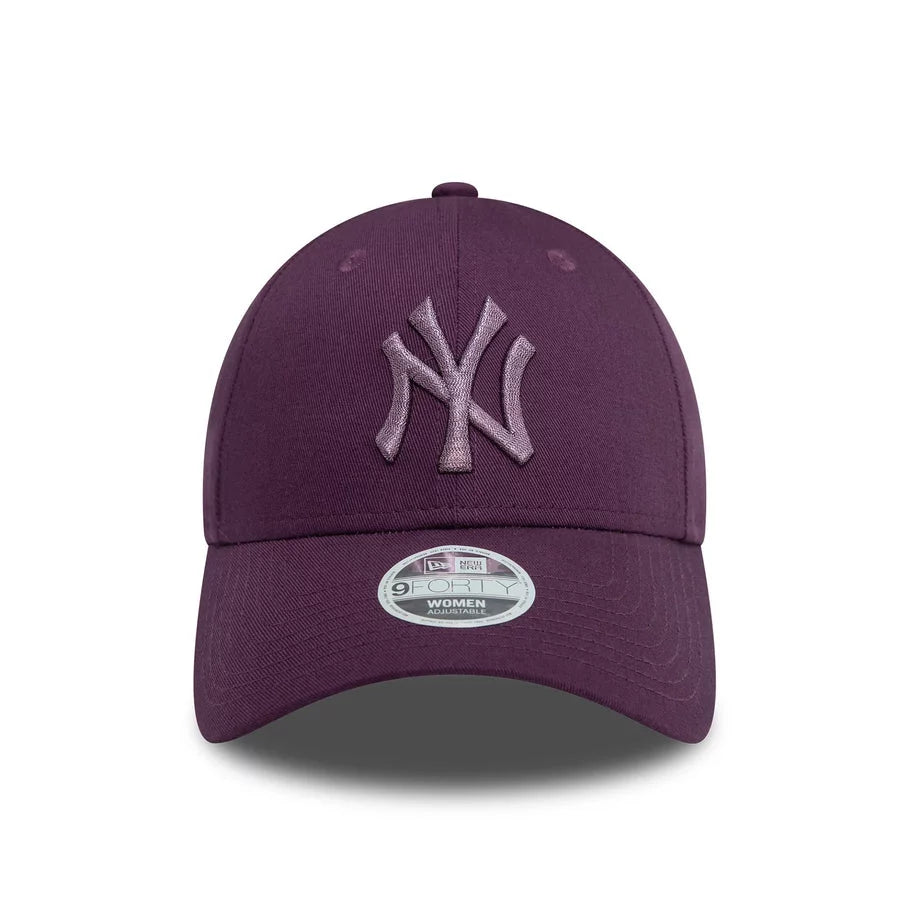 New Era Şapka - New York Yankees Metallic Dark Purple Ayarlanabilir Şapka
