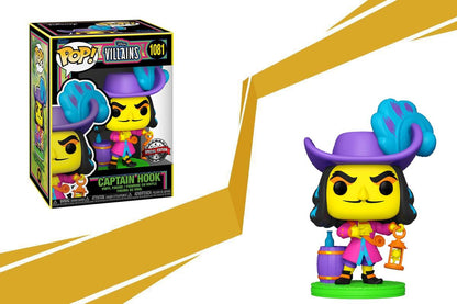 Funko - Disney Captain Hook Blacklight POP Figure