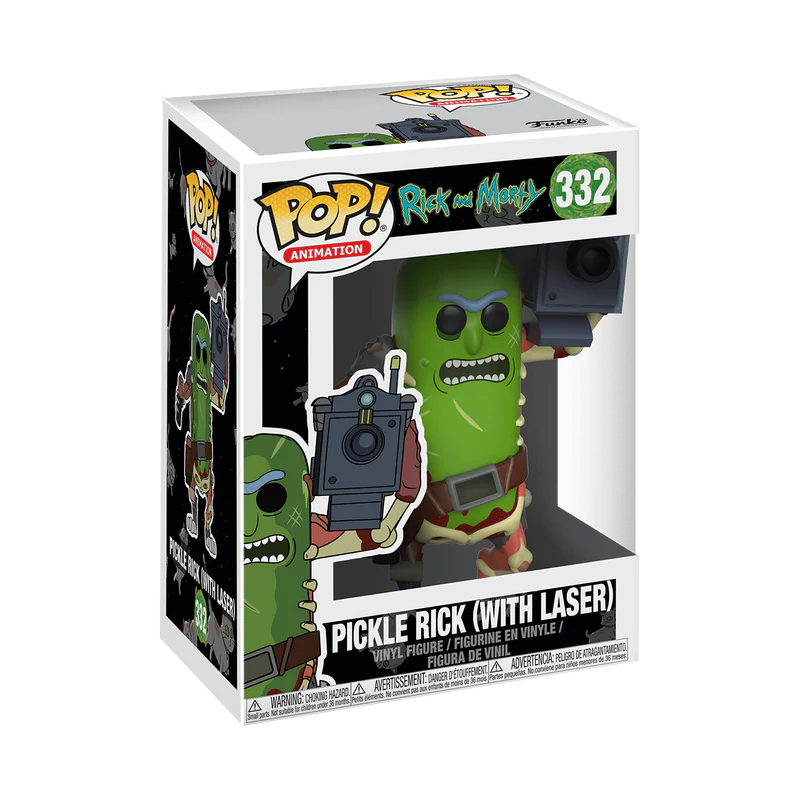 Funko POP Animation: Rick & Morty Pickle Rick w/ Laser