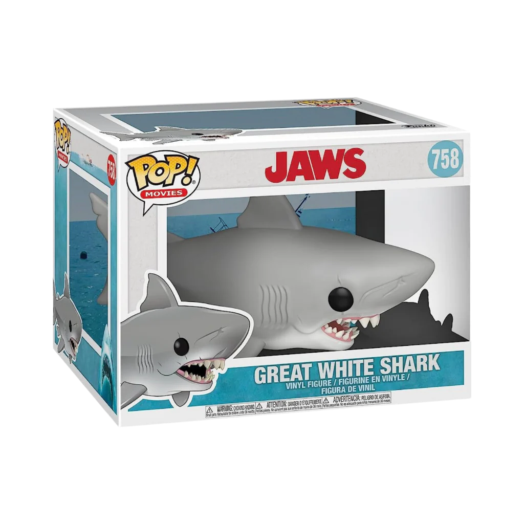 Funko POP Deluxe Movies Jaws Great With Shark