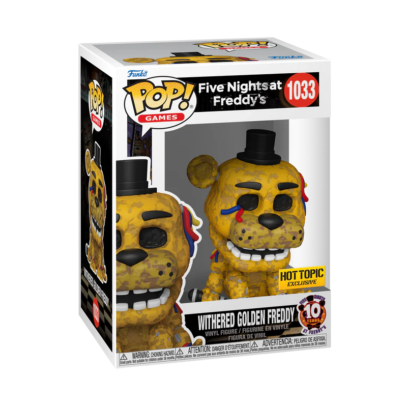 Funko POP Games: Five Nights at Freddy's - Withered Golden Freddy (Exclusive)