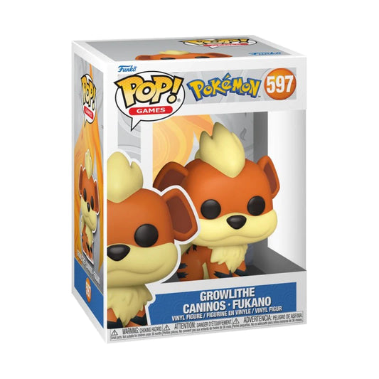 Funko POP Games Pokemon Growlithe Caninos Fukano