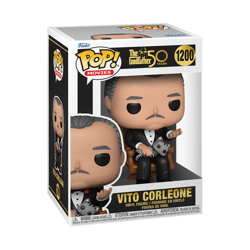 Funko POP Movies The Godfather 50th Anniversary Vito Corleone with Cat