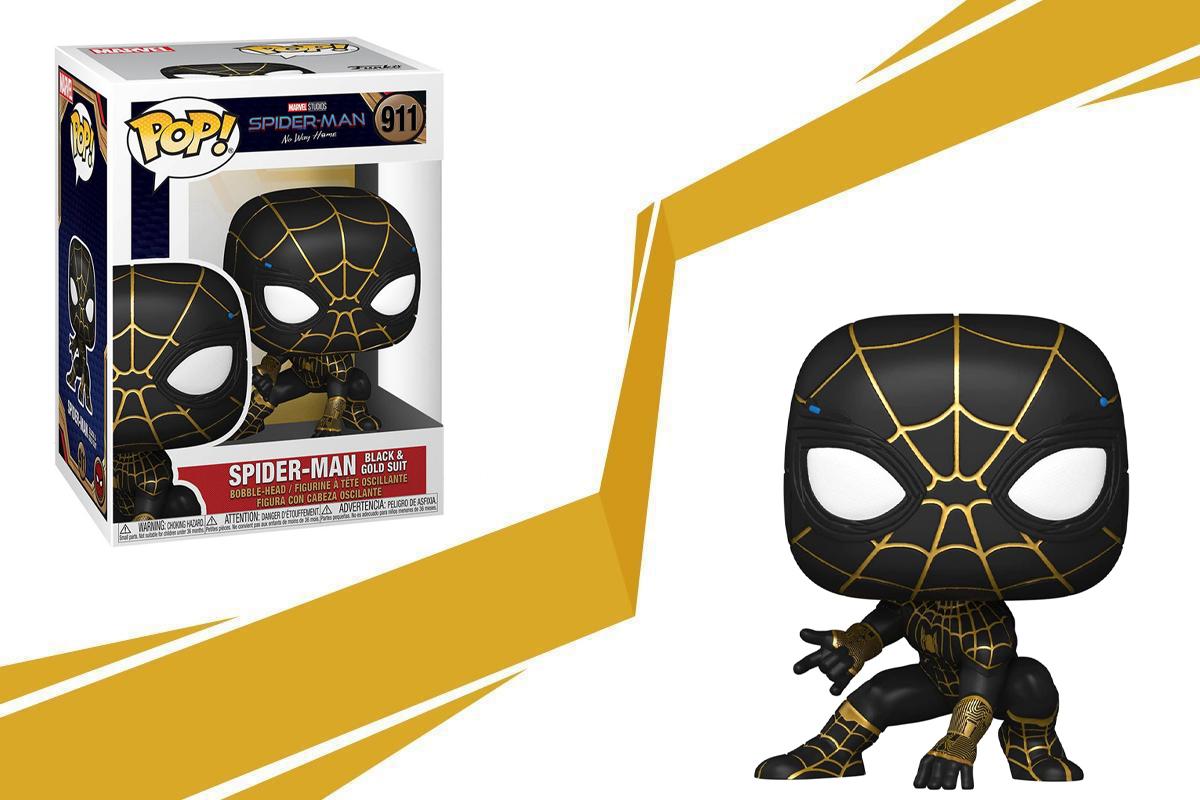 Funko - Spider-Man Black&Gold Suit POP Figure