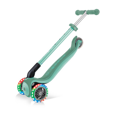 Globber Primo Plus Katlanabilir Işıklı Scooter - Mint Yeşili