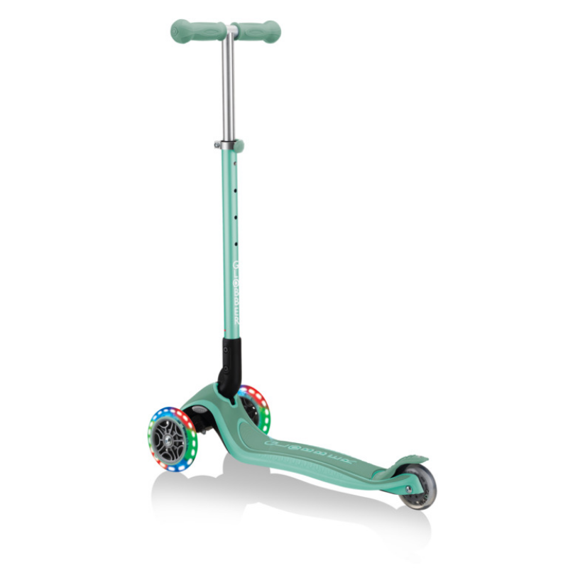 Globber Primo Plus Katlanabilir Işıklı Scooter - Mint Yeşili