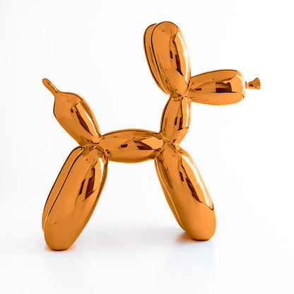 Jeff Koons Balloon Dog Orange Gold Dekor