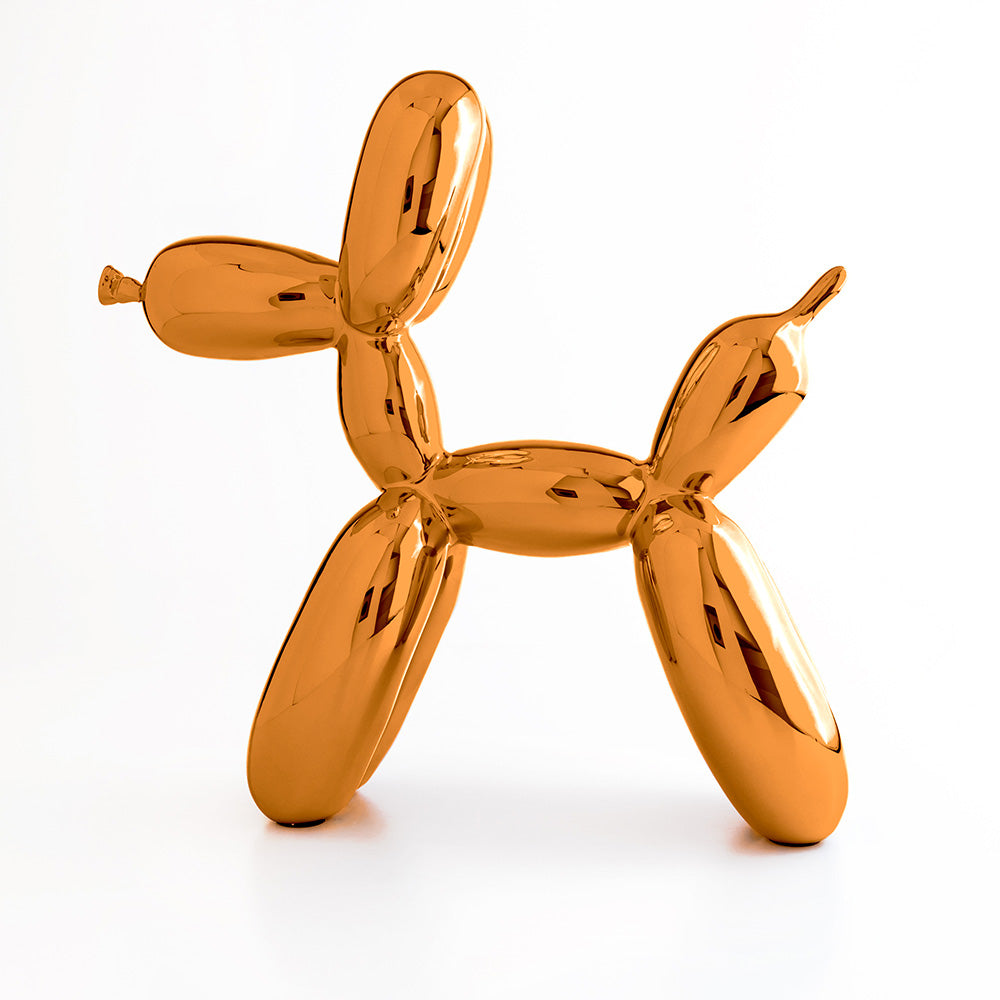Jeff Koons Balloon Dog Orange Gold Dekor