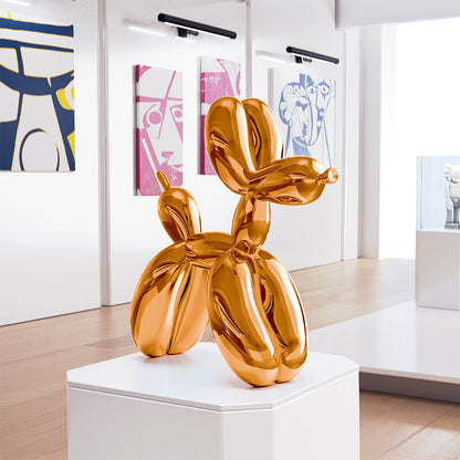 Jeff Koons Balloon Dog Orange Gold Dekor