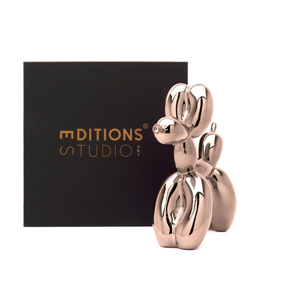 Jeff Koons Balloon Dog Rose Gold Dekor