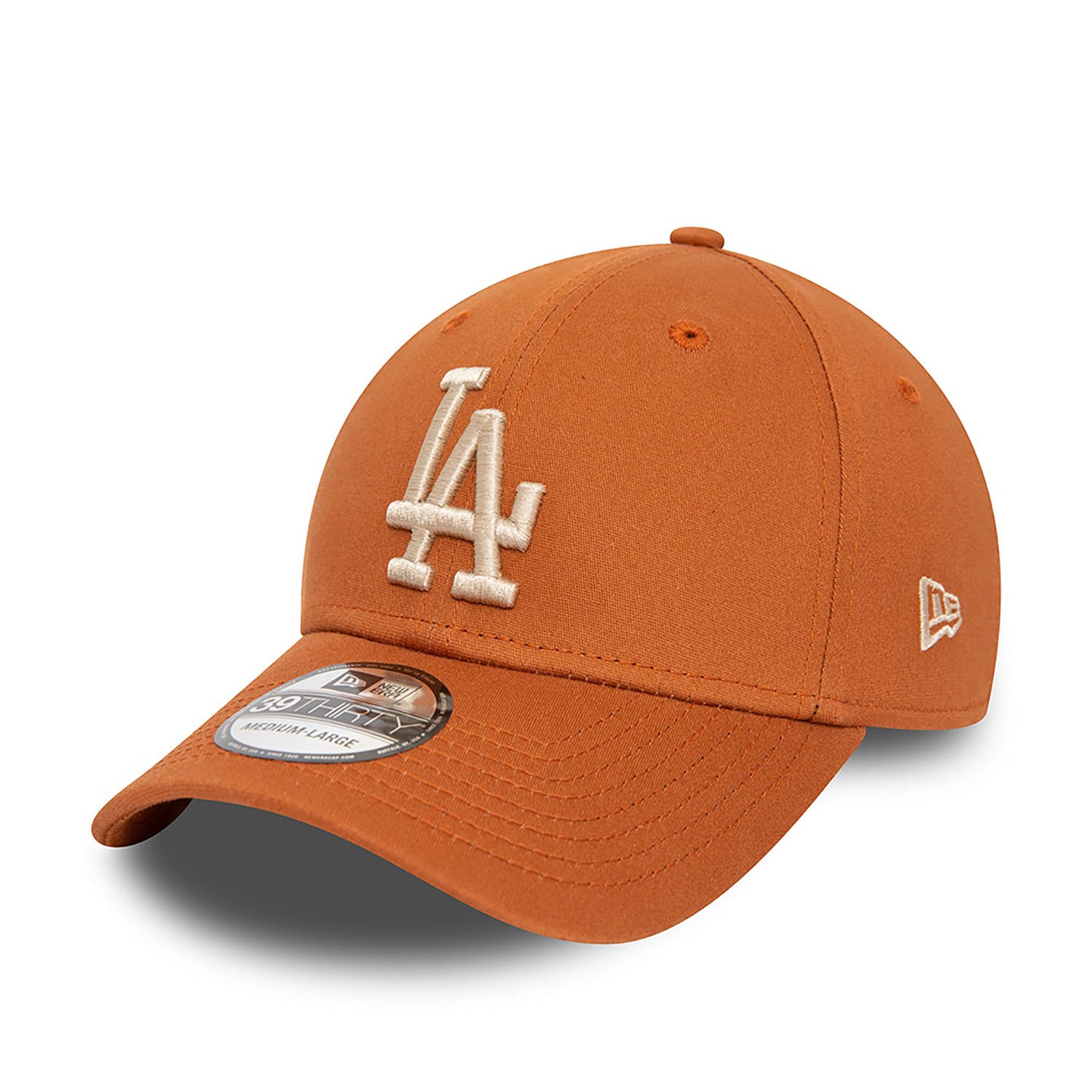 New Era Şapka - LA Dodgers League Essential Kahverengi 39THIRTY Esnek Fit Şapka