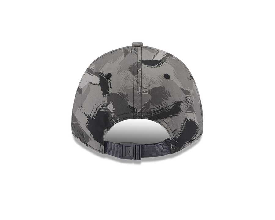 New Era Şapka - New York Yankees Painted All Over Print Grey 9FORTY Ayarlanabilir Şapka