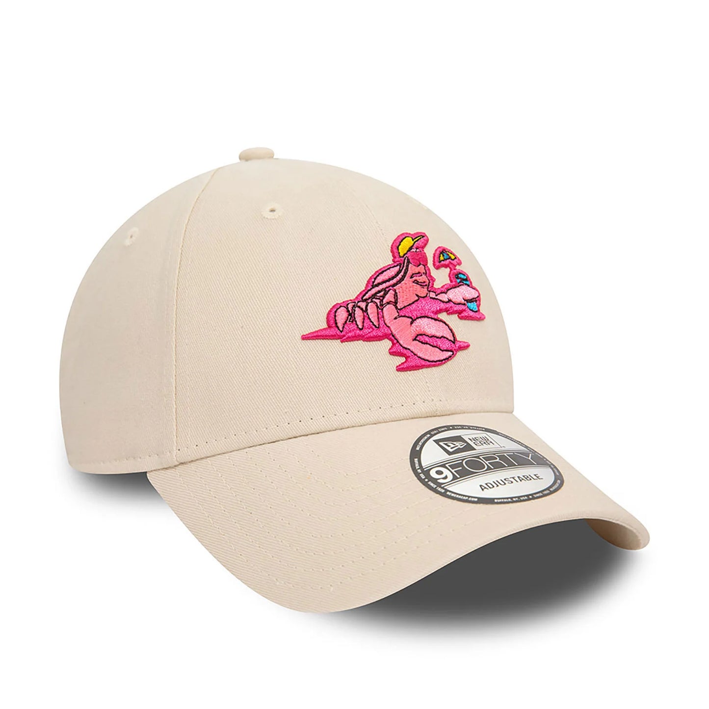 New Era Şapka - Cocktail Crab Character Light Beige 9FORTY Ayarlanabilir Şapka