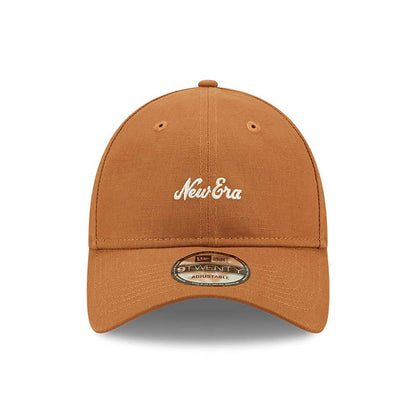 New Era Şapka - New Era Keten Kahve 9TWENTY Ayarlanabilir Şapka