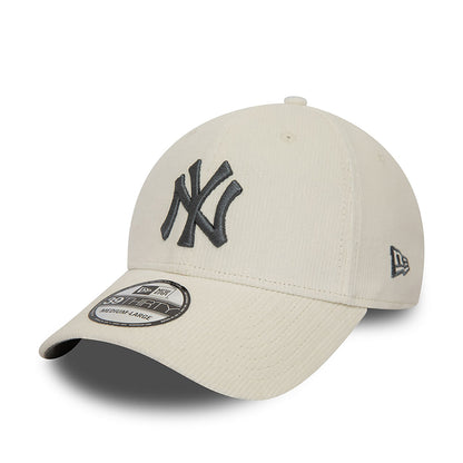 New Era Şapka - New York Yankees Kırık Beyaz 39THIRTY Streç Fitilli Şapka
