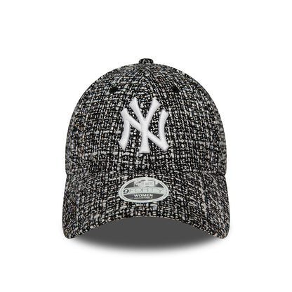 New Era Şapka - New York Yankees Kadın Yazlık Tüvit Siyah 9FORTY Ayarlanabilir Şapka