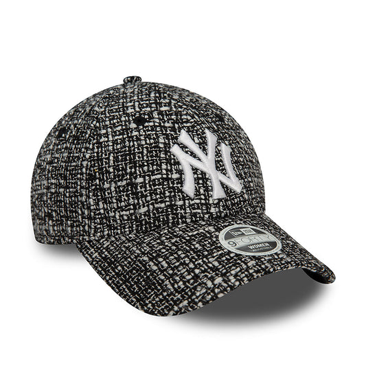 New Era Şapka - New York Yankees Kadın Yazlık Tüvit Siyah 9FORTY Ayarlanabilir Şapka