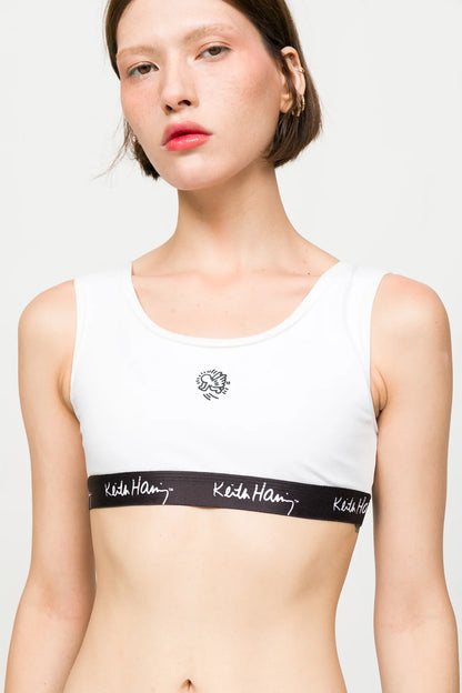 Paul Kenzie X Keith Haring - Logo Baskılı Spor Bralet 6