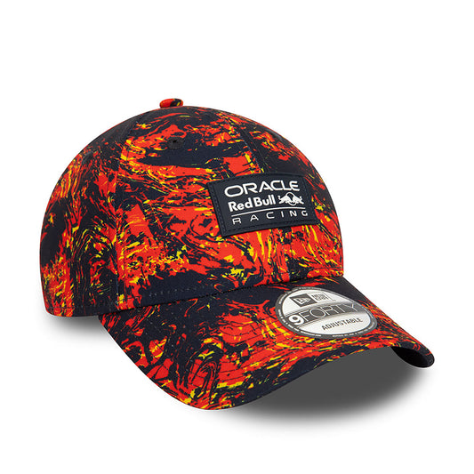 New Era Şapka - Red Bull Racing All Over Print Lacivert 9FORTY Ayarlanabilir Şapka