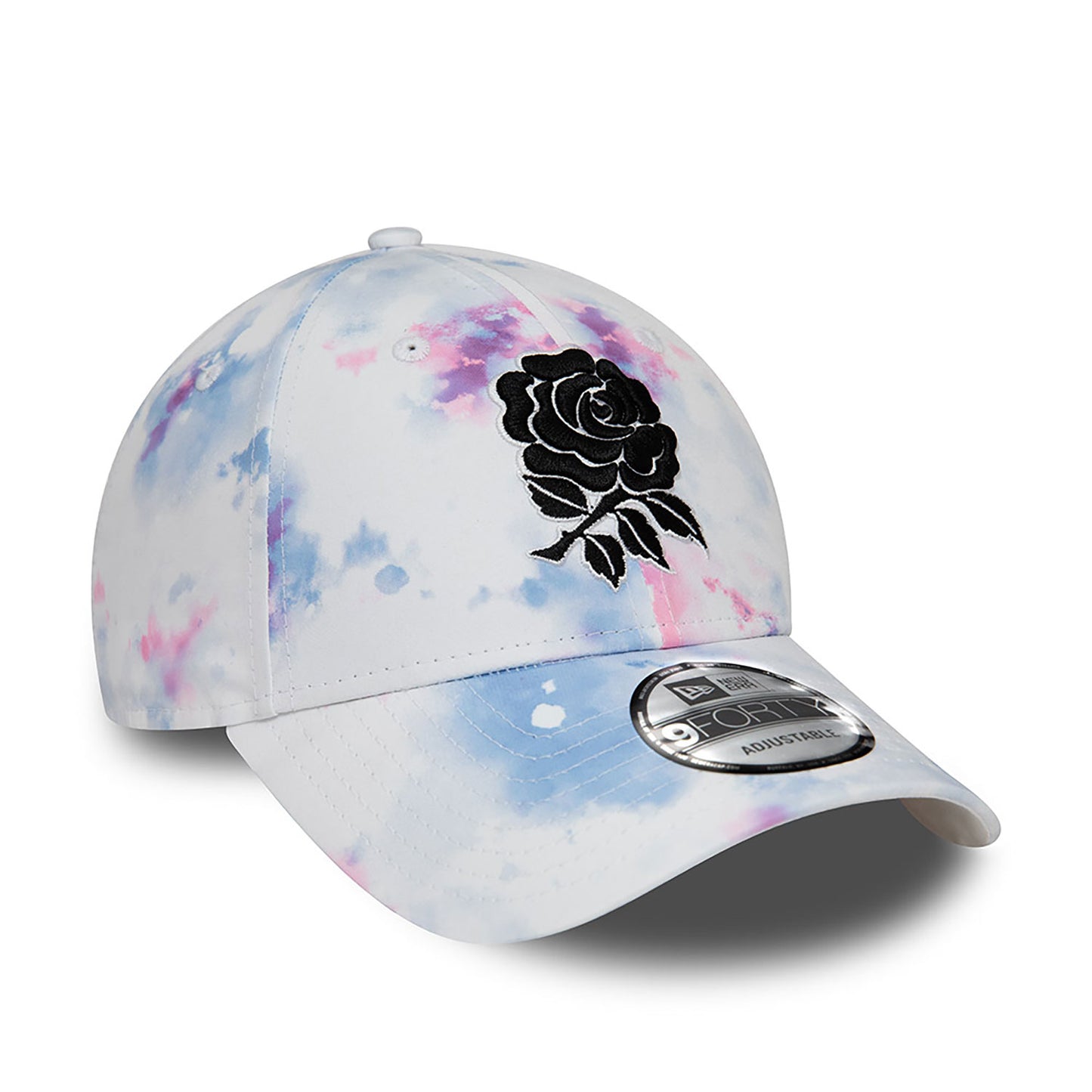 New Era Şapka - Rugby Football Union All Over Print Tiedye White 9FORTY Ayarlanabilir Şapka