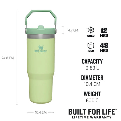 Stanley The IceFlow Flip Straw Pipetli Termos Bardak 0,89 LT Citron