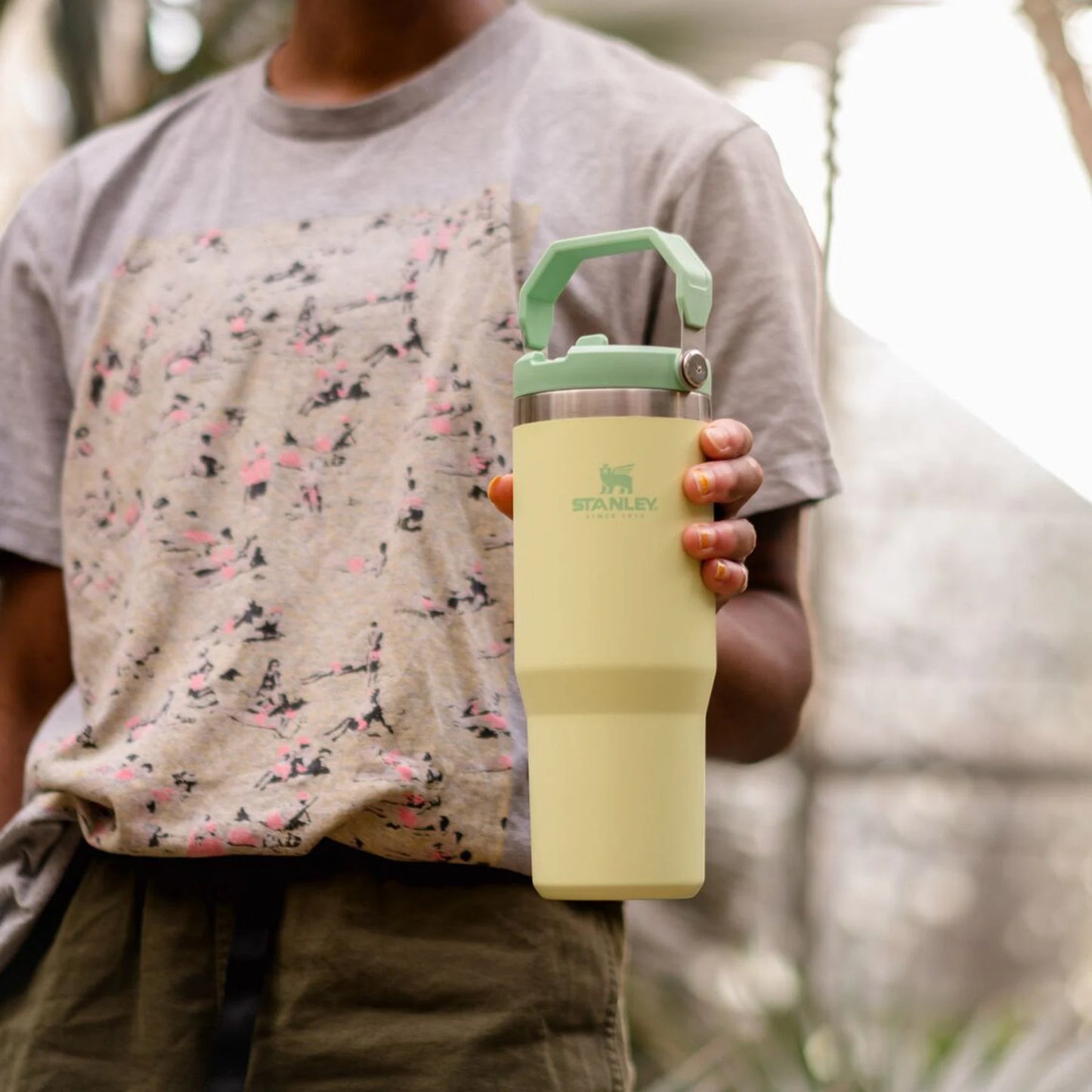 Stanley The IceFlow Flip Straw Pipetli Termos Bardak 0,89 LT Citron