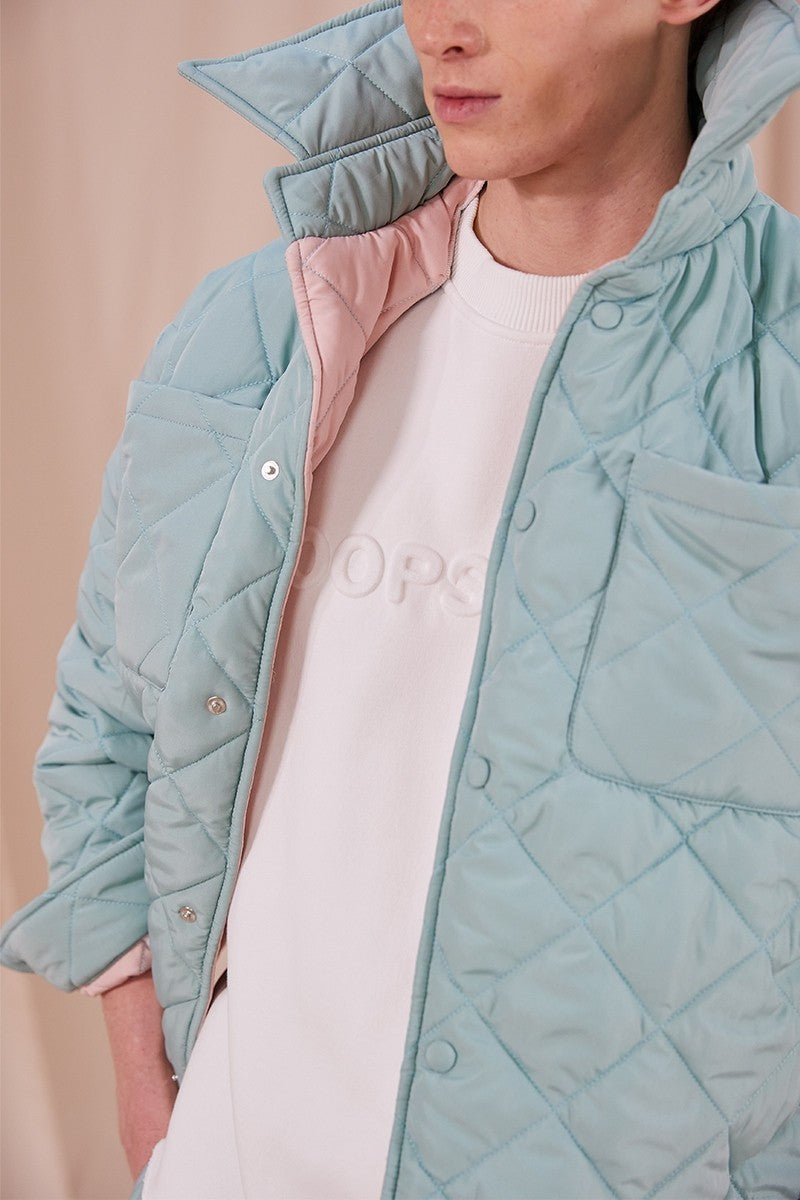 Oopscool - Mint Quilted Unisex Jacket - Eklektik House