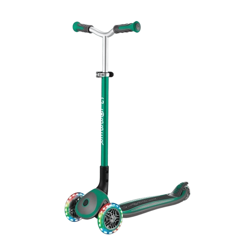 Globber Master Işıklı Katlanabilir Scooter Koyu Yeşil - Eklektik House