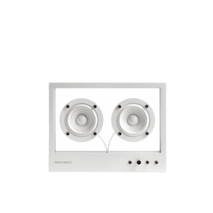 Transparent Speaker Small Bluetooth Hoparlör Beyaz - Eklektik House