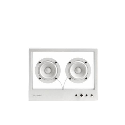 Transparent Speaker Small Bluetooth Hoparlör Beyaz - Eklektik House