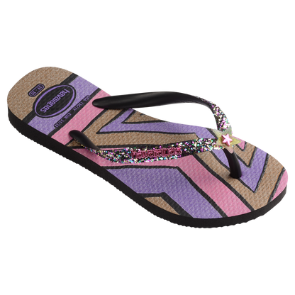 Havaianas Kids Slim Glitter Trendy Black - Eklektik House