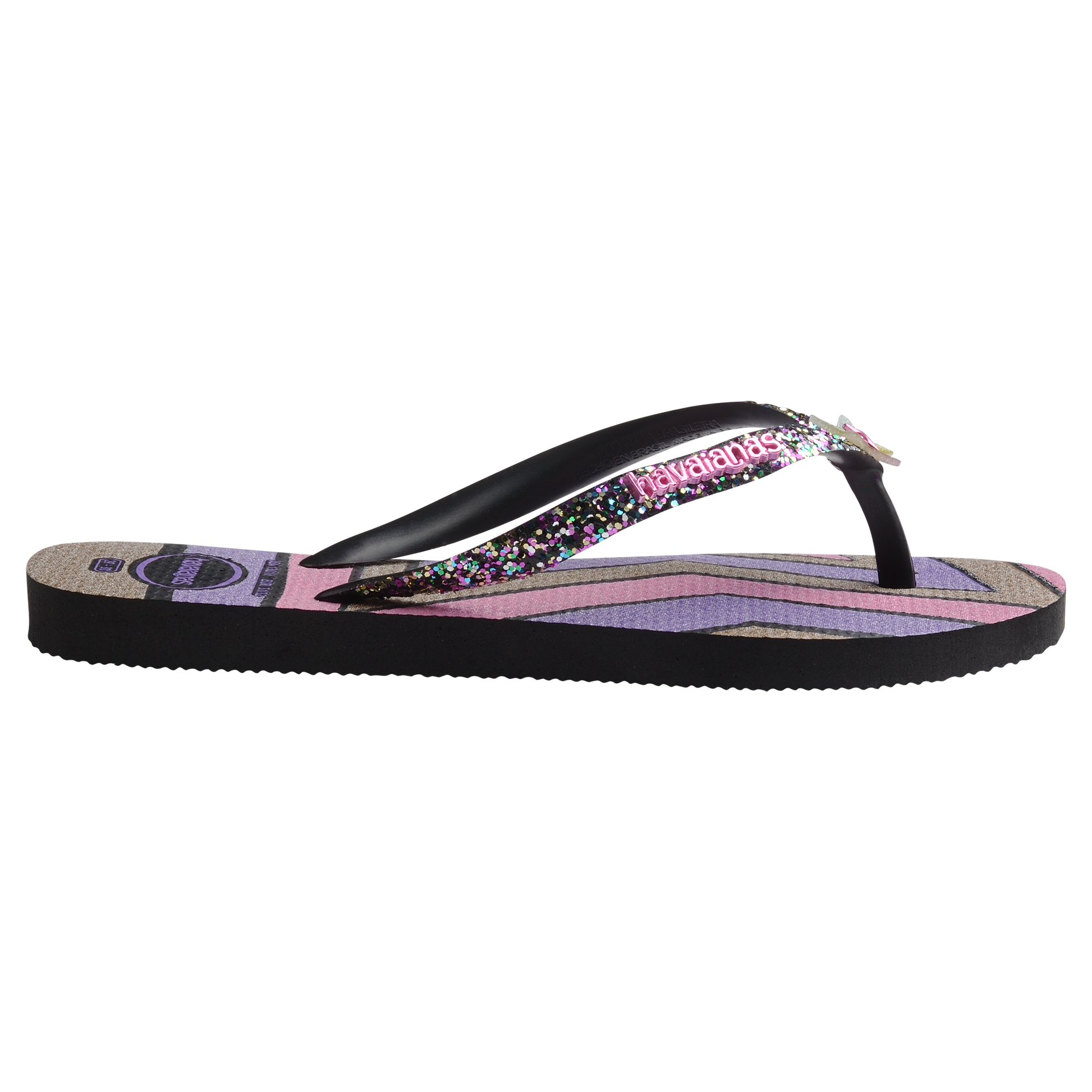 Havaianas Kids Slim Glitter Trendy Black - Eklektik House