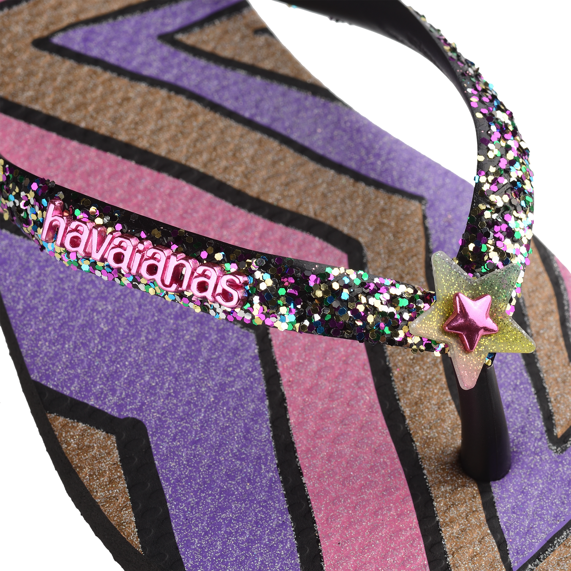 Havaianas Kids Slim Glitter Trendy Black - Eklektik House