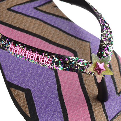Havaianas Kids Slim Glitter Trendy Black - Eklektik House