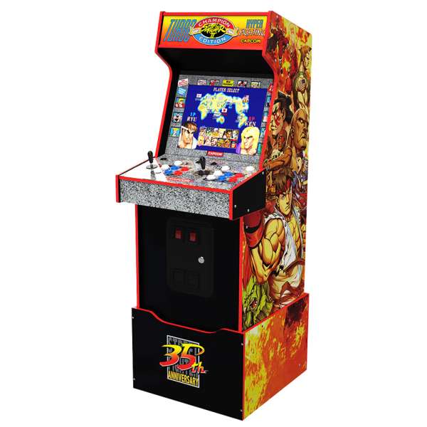 Arcade1Up (WiFi) Capcom Legacy Street Fighter Lisanslı Oyun Konsolu Yoga Flame Edition - Eklektik House