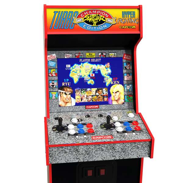 Arcade1Up (WiFi) Capcom Legacy Street Fighter Lisanslı Oyun Konsolu Yoga Flame Edition - Eklektik House
