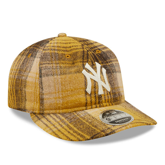 New Era New York Yankees Tartan Brown 9FIFTY Retro Crown Şapka - Eklektik House